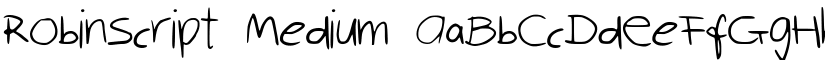 RobinScript font download