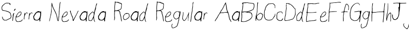 Sierra Nevada Road Regular font