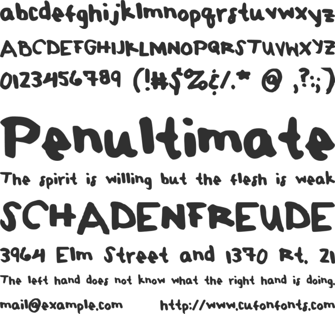 PomLimeade font preview
