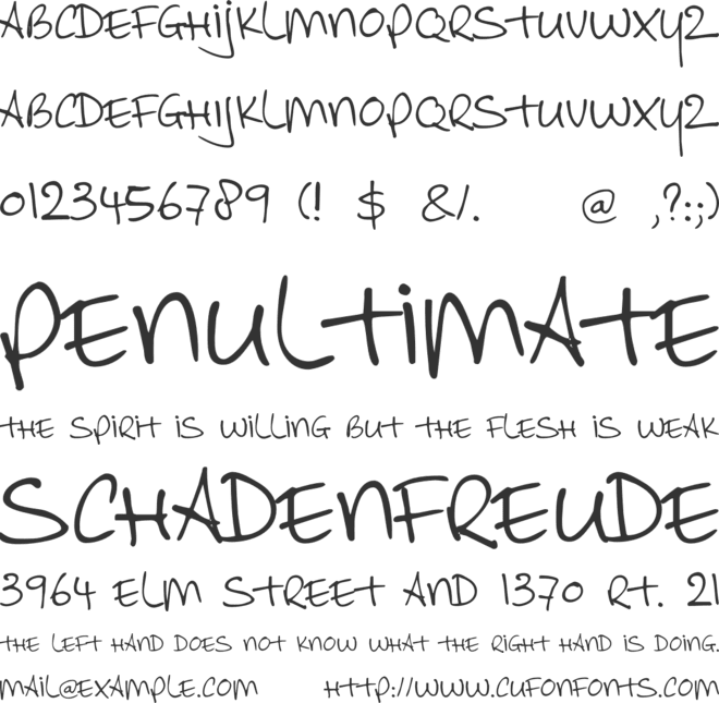 DK Allez Hop font preview