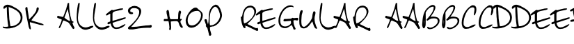 DK Allez Hop Regular font
