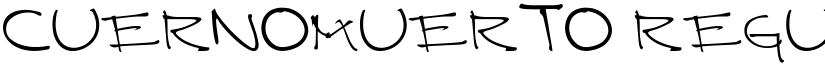 CUERNOMUERTO font download