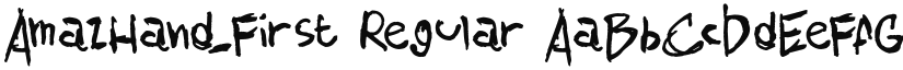AmazHand_First font download
