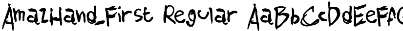 AmazHand_First font download