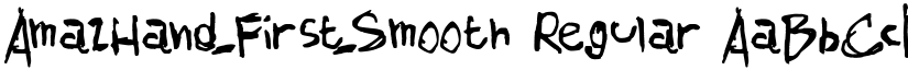 AmazHand_First_Smooth Regular font