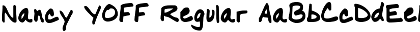 Nancy YOFF Regular font