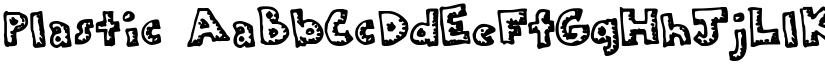 Plastic font