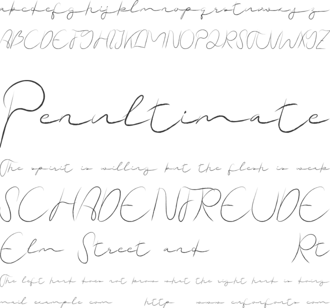 No Offense Demo font preview