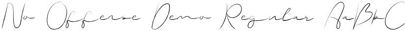 No Offense Demo Regular font