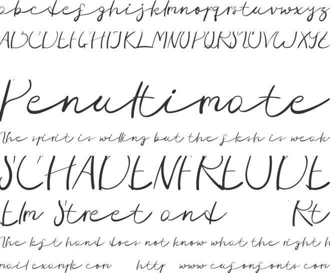 Shadow Over Demo font preview