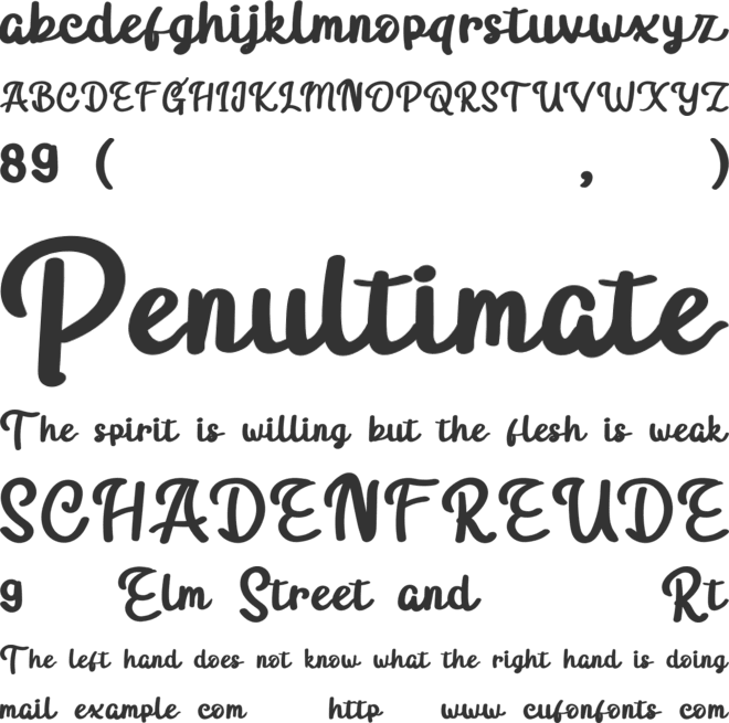 Newgatedemo font preview