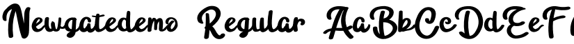 Newgatedemo Regular font