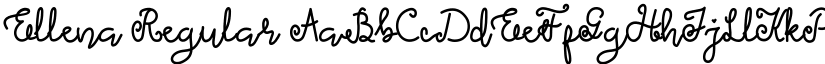 Ellena Regular font
