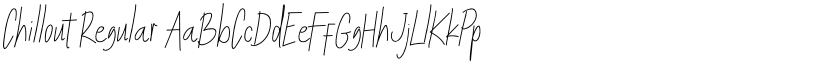 Chillout Regular font