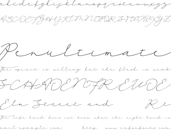 Thipanydemo font preview