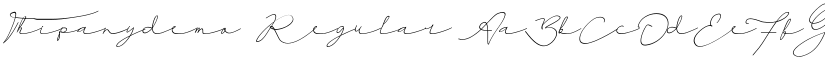 Thipanydemo Regular font