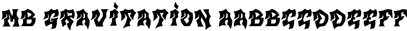 MB Gravitation font download