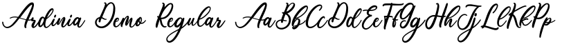 Ardinia Demo Regular font