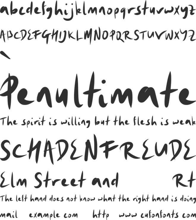 Ovalis font preview