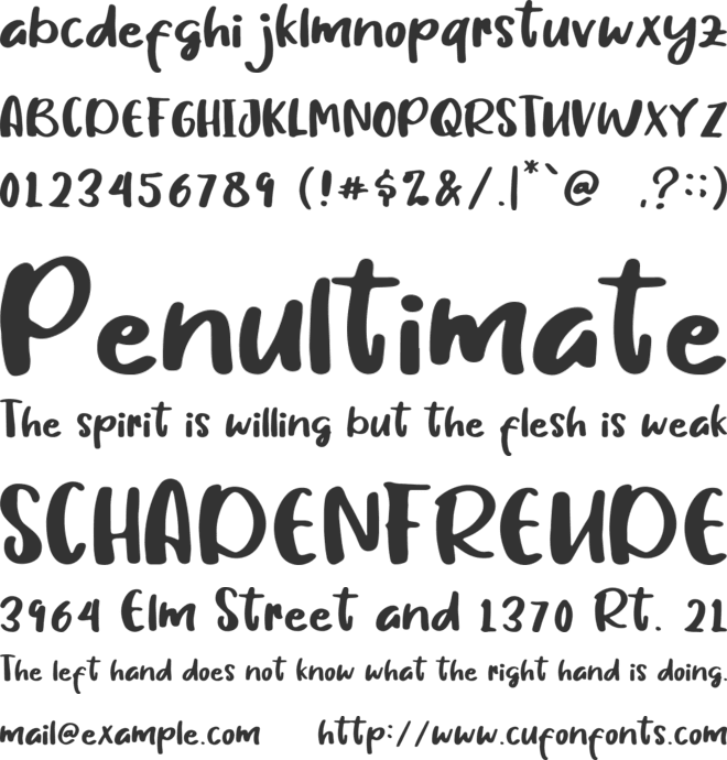 Jonggol font preview