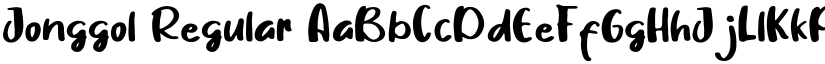 Jonggol Regular font