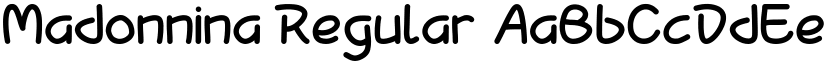 Madonnina Regular font