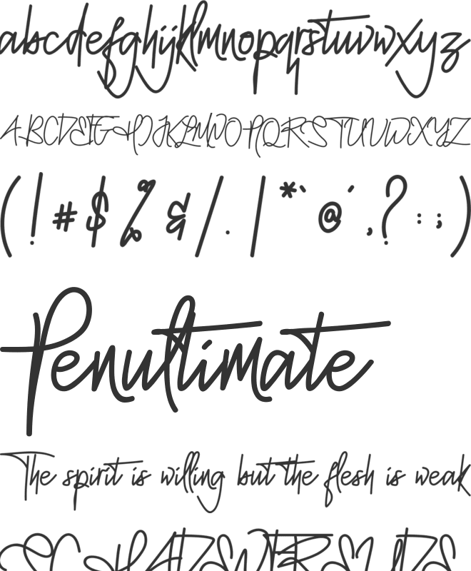 Mellgatha font preview