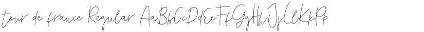 tour de france Regular font
