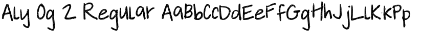 Aly Og 2 Regular font