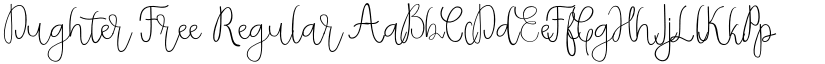 Dughter Free Regular font