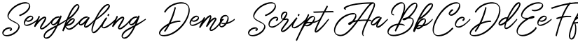 Sengkaling Demo Script font