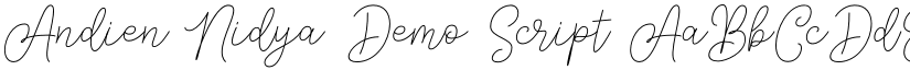 Andien Nidya Demo Script font