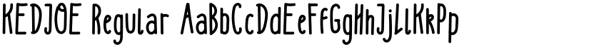 KEDJOE Regular font