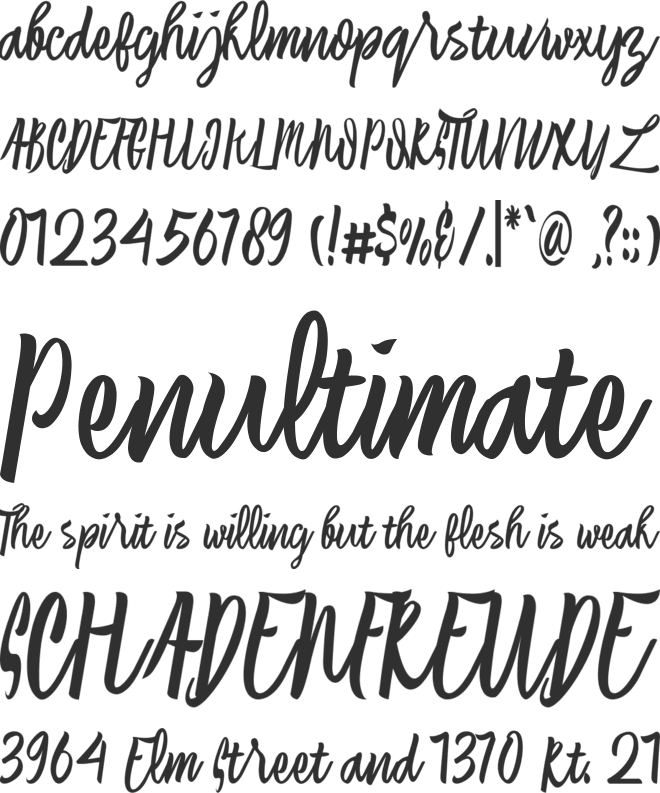 Laksana Typeface font preview