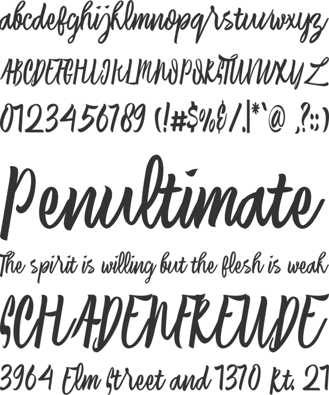 Laksana Typeface font preview