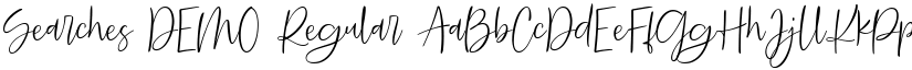 Searches DEMO Regular font