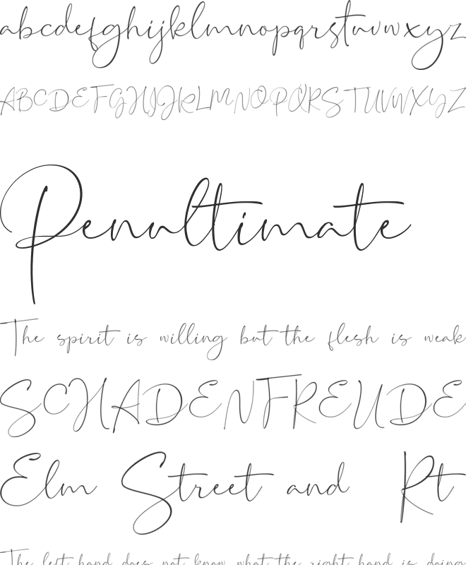 Restacts DEMO font preview
