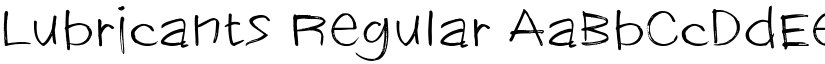 Lubricants Regular font