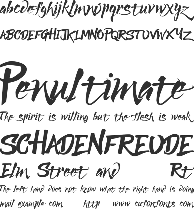 Lucky Dream Demo font preview