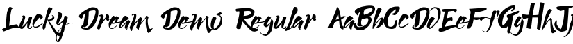 Lucky Dream Demo Regular font