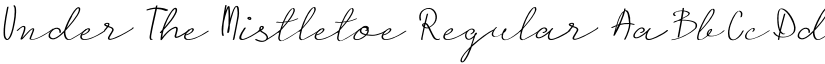 Under The Mistletoe Regular font