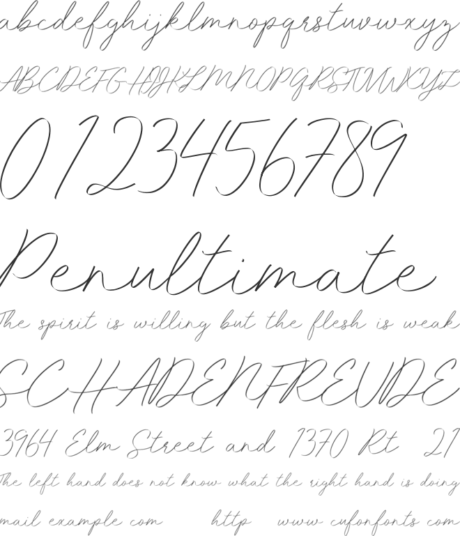 Idana Luisa Free font preview