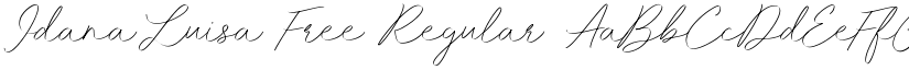 Idana Luisa Free Regular font