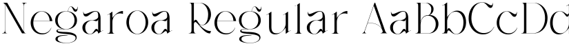 Negaroa Regular font