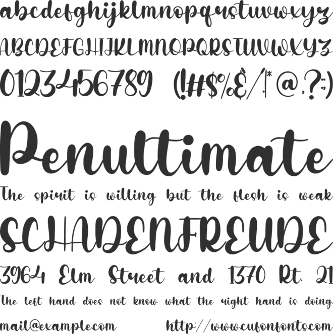 Bouncy Blanket font preview