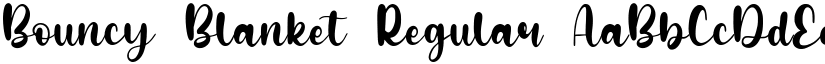 Bouncy Blanket Regular font