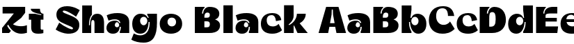 Zt Shago Black font