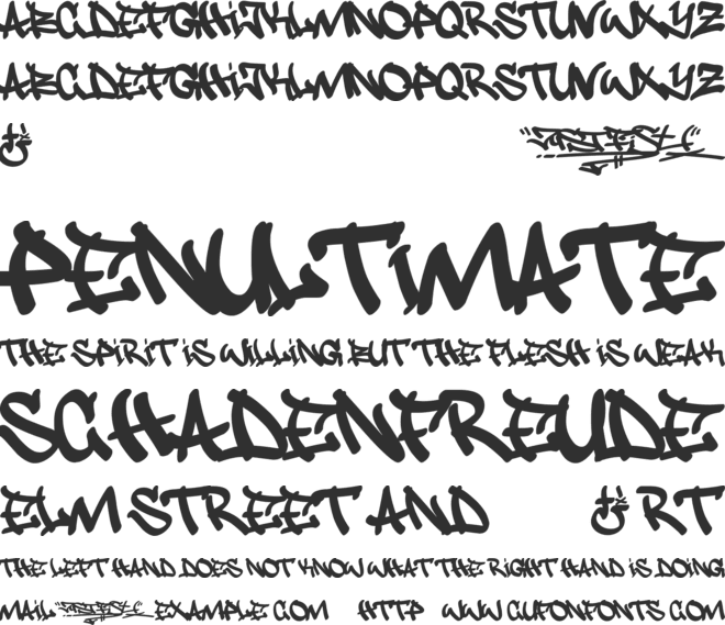 JustFist font preview