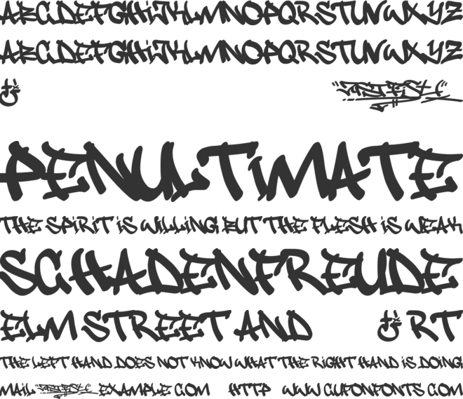 JustFist font preview