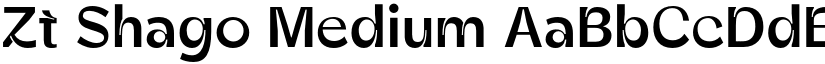Zt Shago Medium font